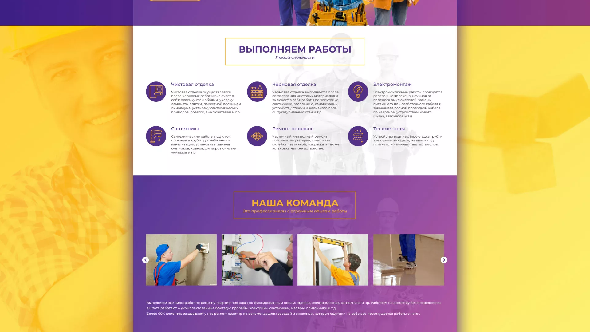 Разработка сайта строительной компании «Милана-Строй» в Зее