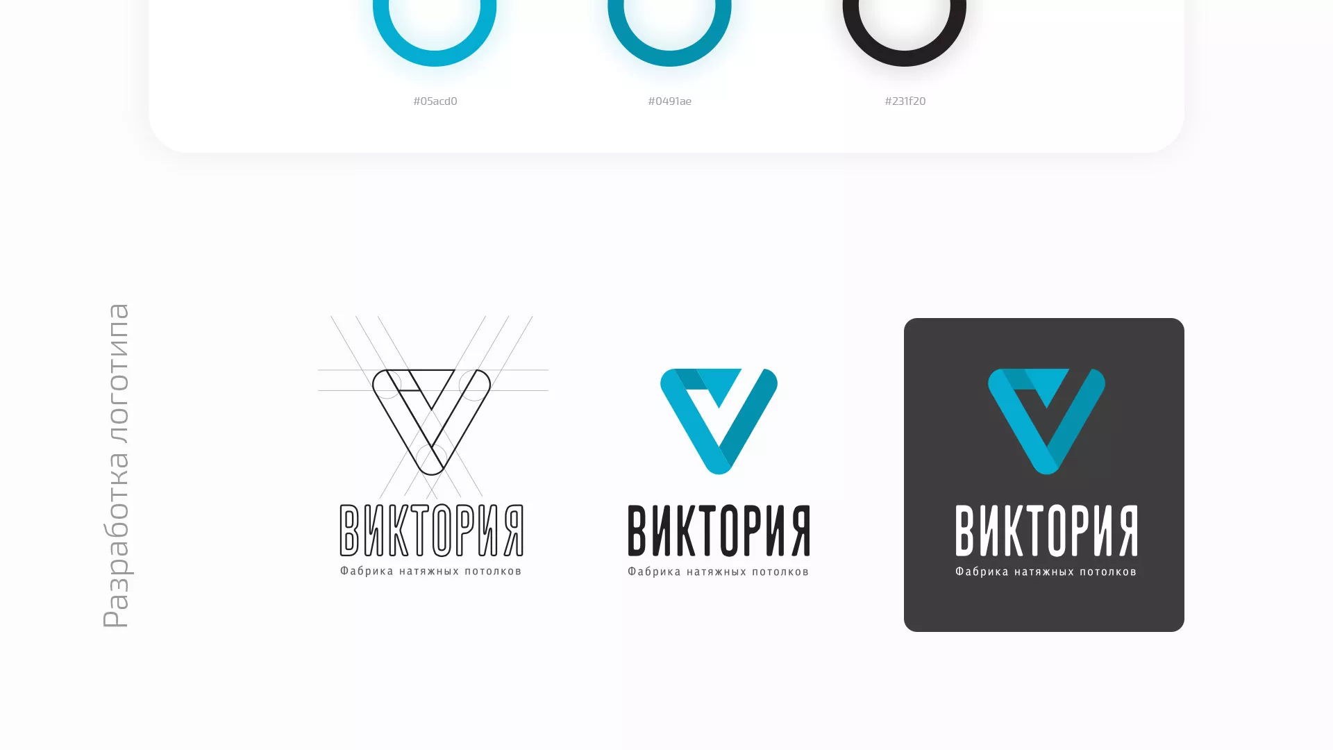 Разработка фирменного стиля компании по продаже и установке натяжных потолков в Зее