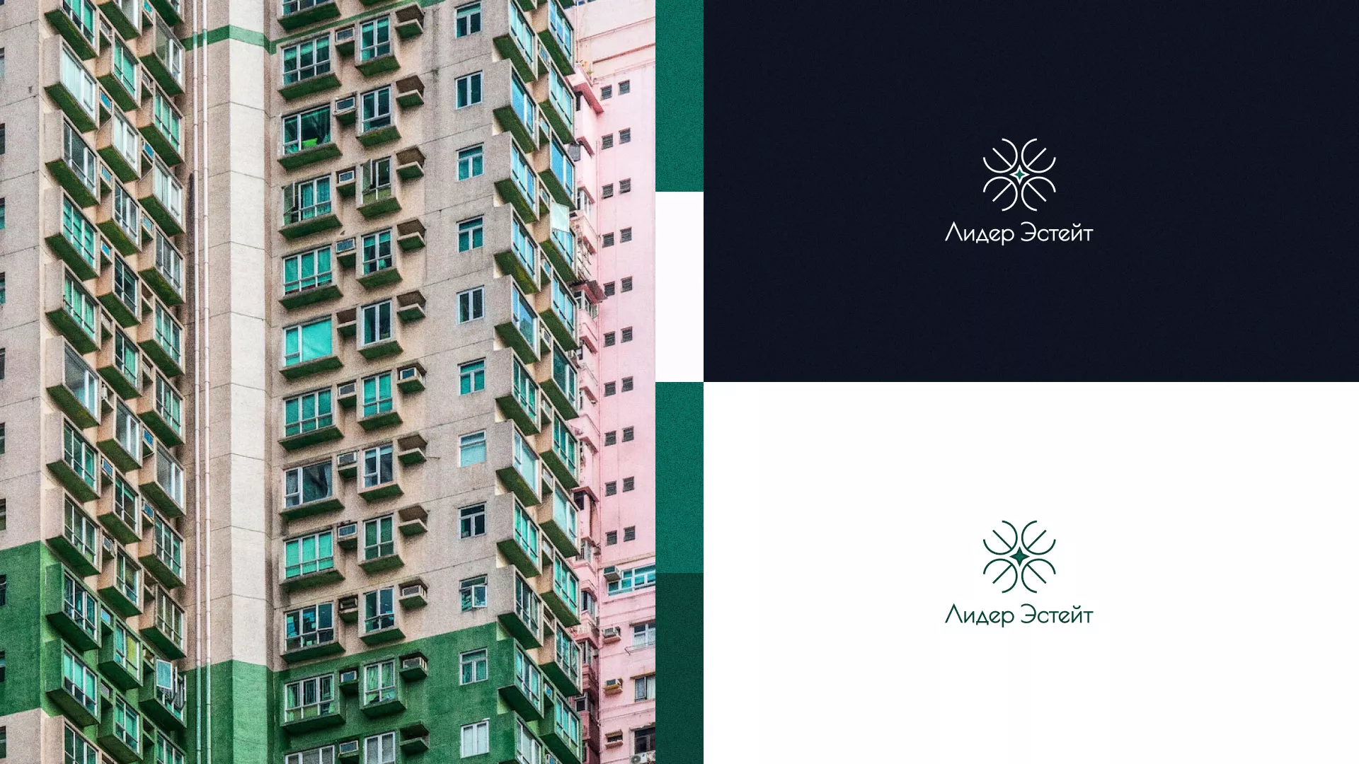 Создание логотипа компании «Лидер Эстейт» в Зее