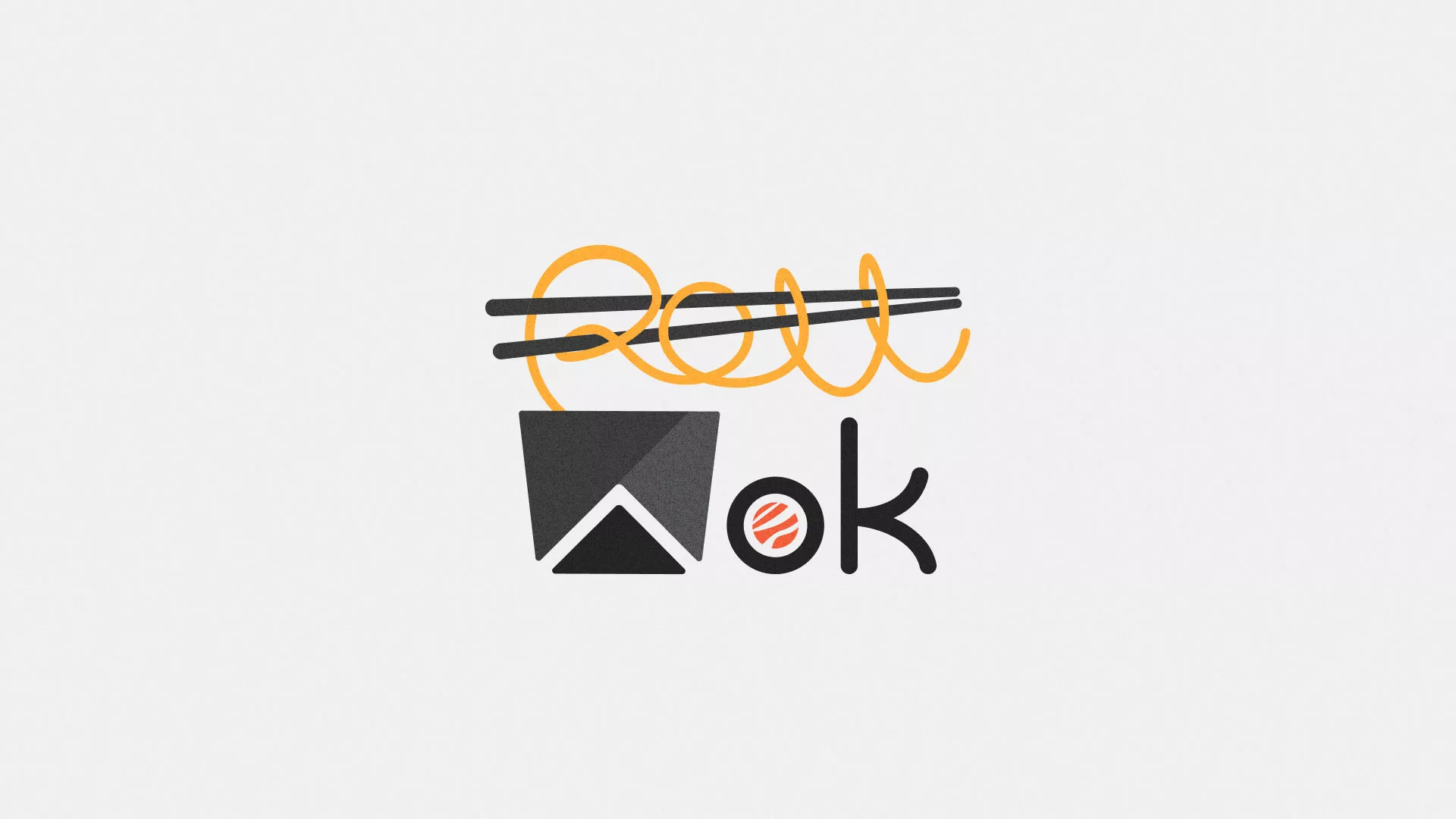 Разработка логотипа в Зее для суши-бара «Roll Wok Club» Разработка логотипа в Зее для суши-бара «Roll Wok Club»